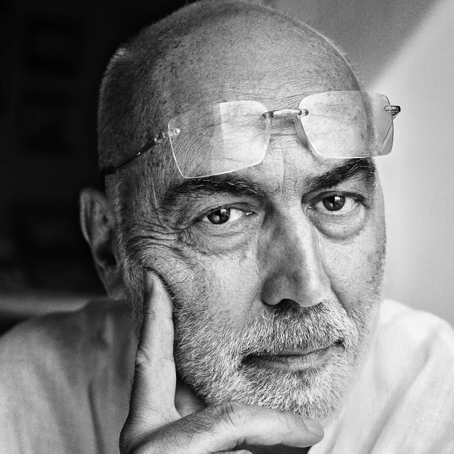 Gabriele Basilico nello studio di Giorgia Fiorio. Venezia, agosto 2012