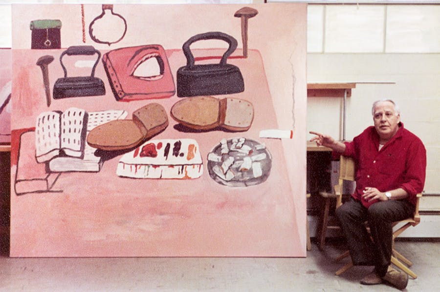 Philip Guston in his studio © The Estate of Philip Guston