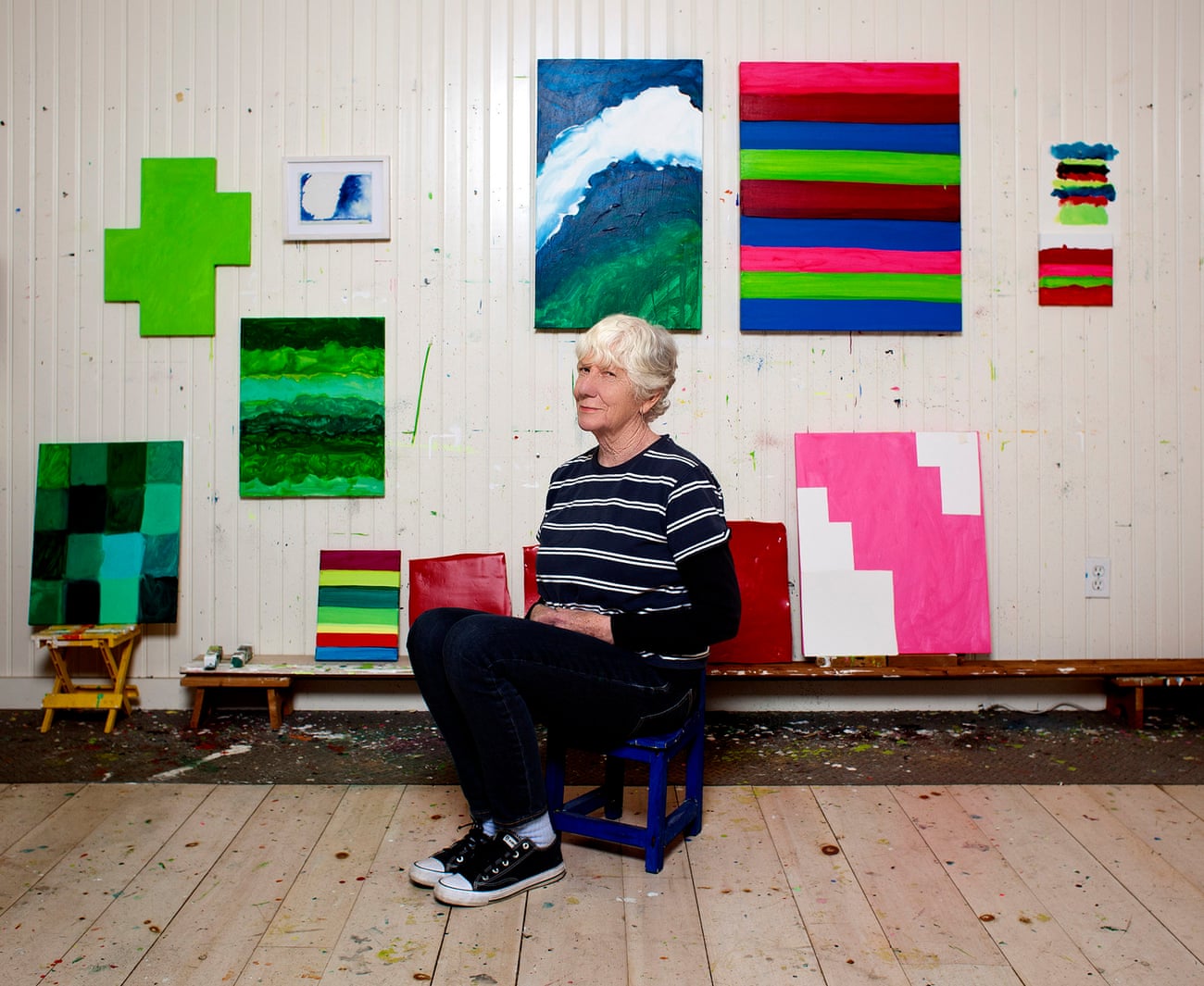 Mary Heilmann in her New York studio. Photograph Philip Mauro