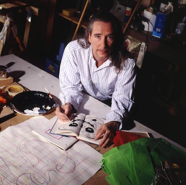 Mike Kelley in Los Angeles in his studio, 2013. ANN SUMMA, COURTESY MIKE KELLEY FOUNDATION