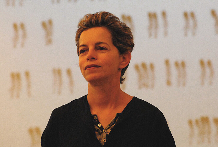 מסיבת עיתונאיים לקראת פתיחת תערוכה של מיכל רובנר במוזיאון ת