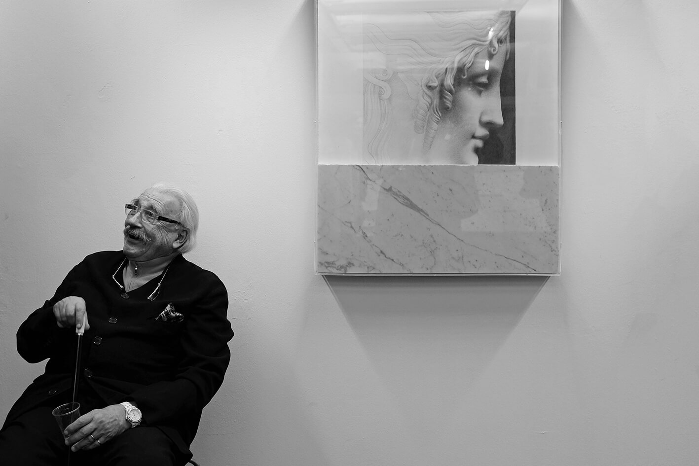 Concetto Pozzati, photo of Alessandro Trapezio