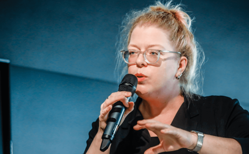 Inke Arns, portrait. Courtesy of Rupert Oberhaeuser.