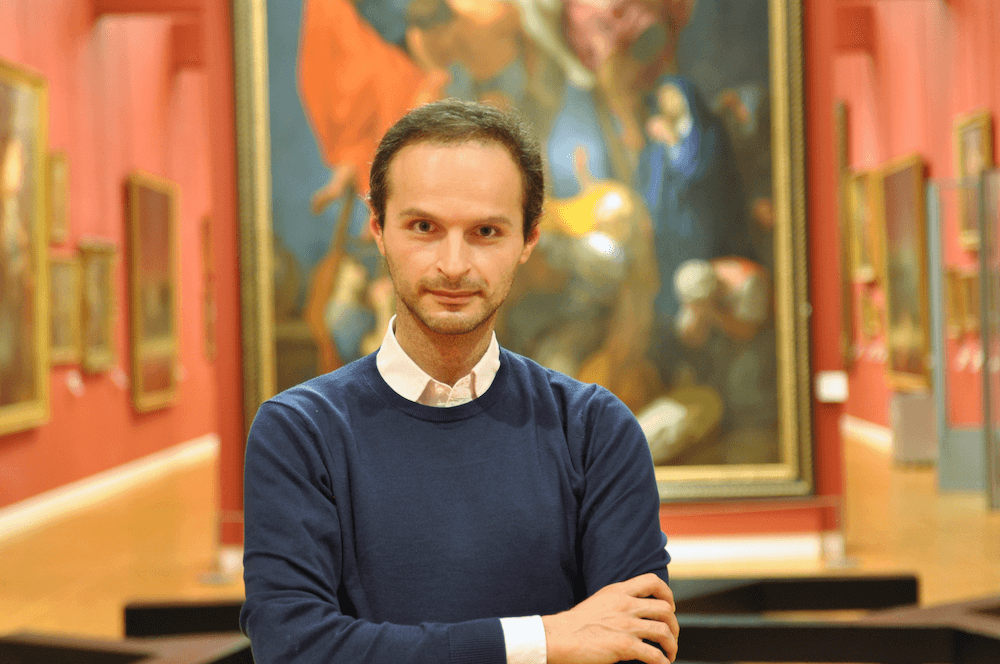 Guillaume Kazerouni, head of the ancient art collections at the Musée des Beaux-Arts in Rennes